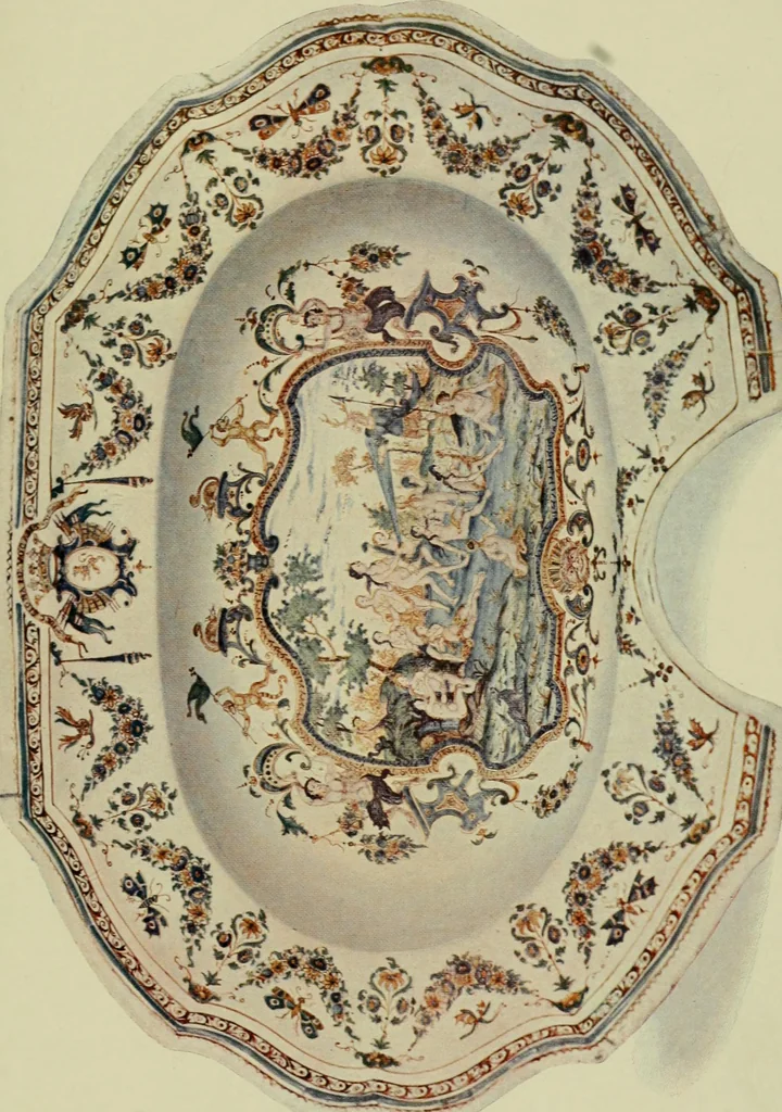 An illustration from A history and description of the old French faïence : with an account of the revival of faïence painting in France, 1903, leaf 256