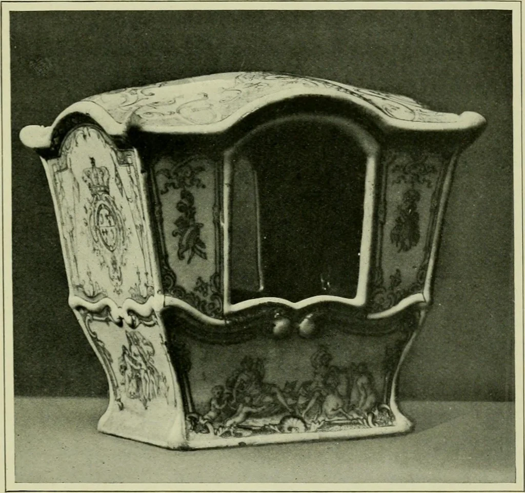 An illustration from A history and description of the old French faïence : with an account of the revival of faïence painting in France, 1903, leaf 258