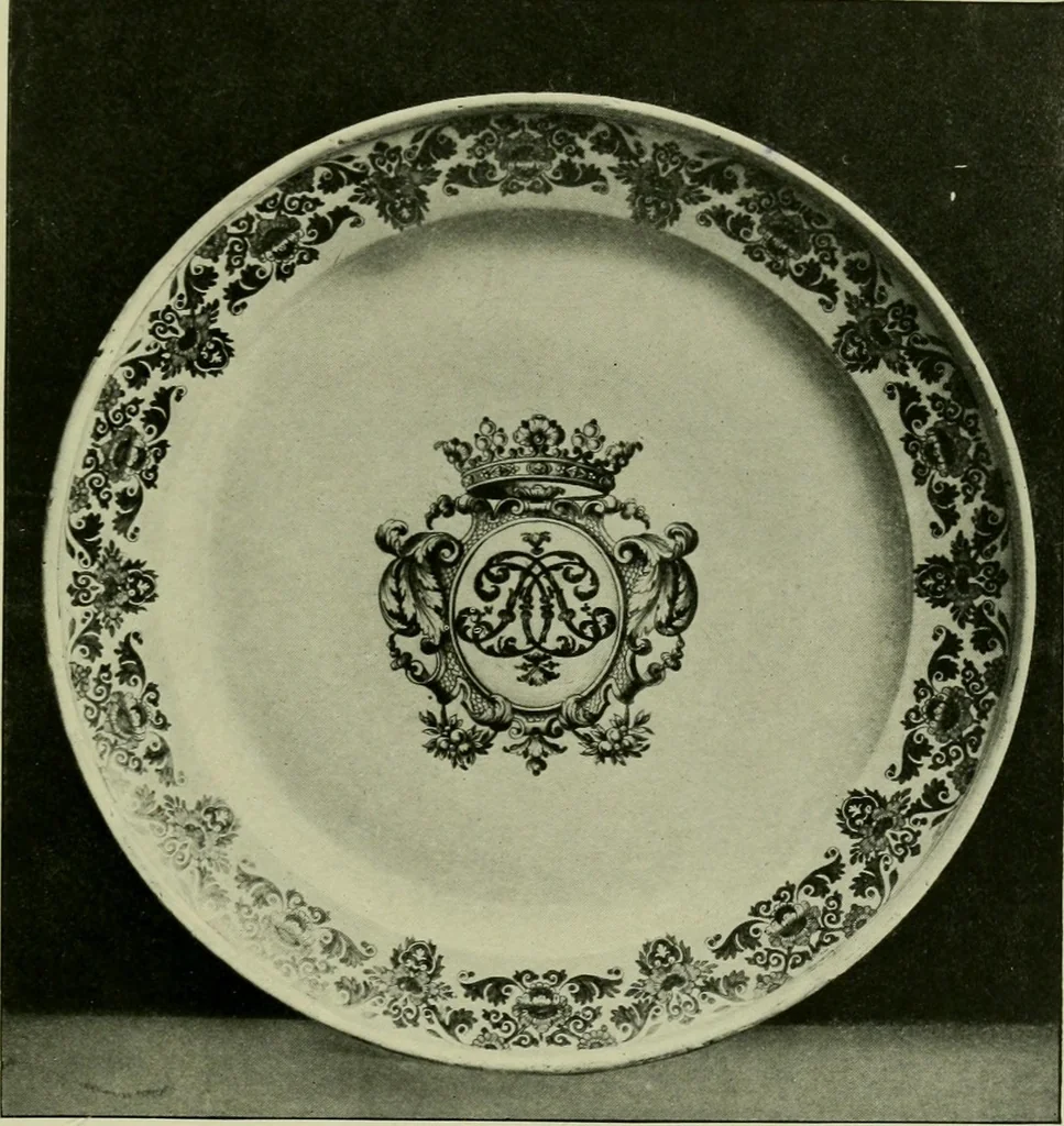 An illustration from A history and description of the old French faïence : with an account of the revival of faïence painting in France, 1903, leaf 270