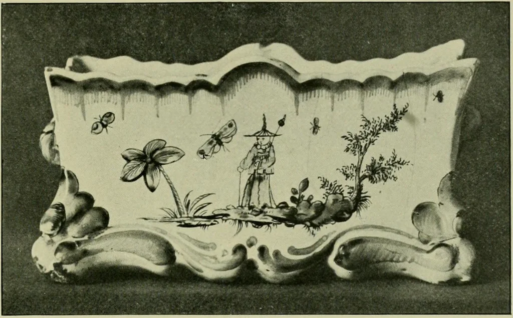 An illustration from A history and description of the old French faïence : with an account of the revival of faïence painting in France, 1903, leaf 278