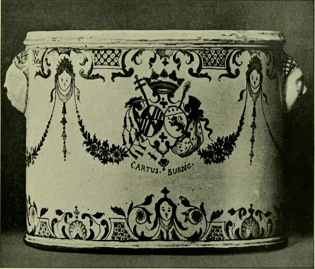 An illustration from A history and description of the old French faïence : with an account of the revival of faïence painting in France, 1903, leaf 278