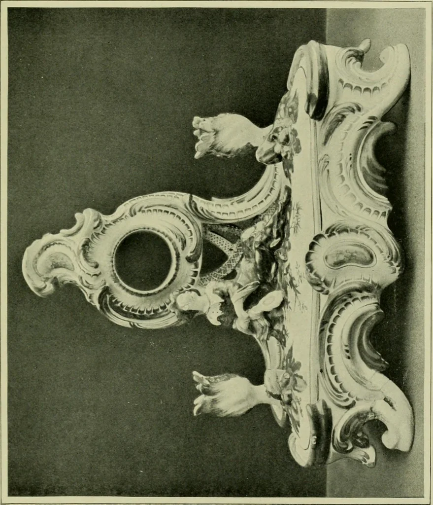 An illustration from A history and description of the old French faïence : with an account of the revival of faïence painting in France, 1903, leaf 318
