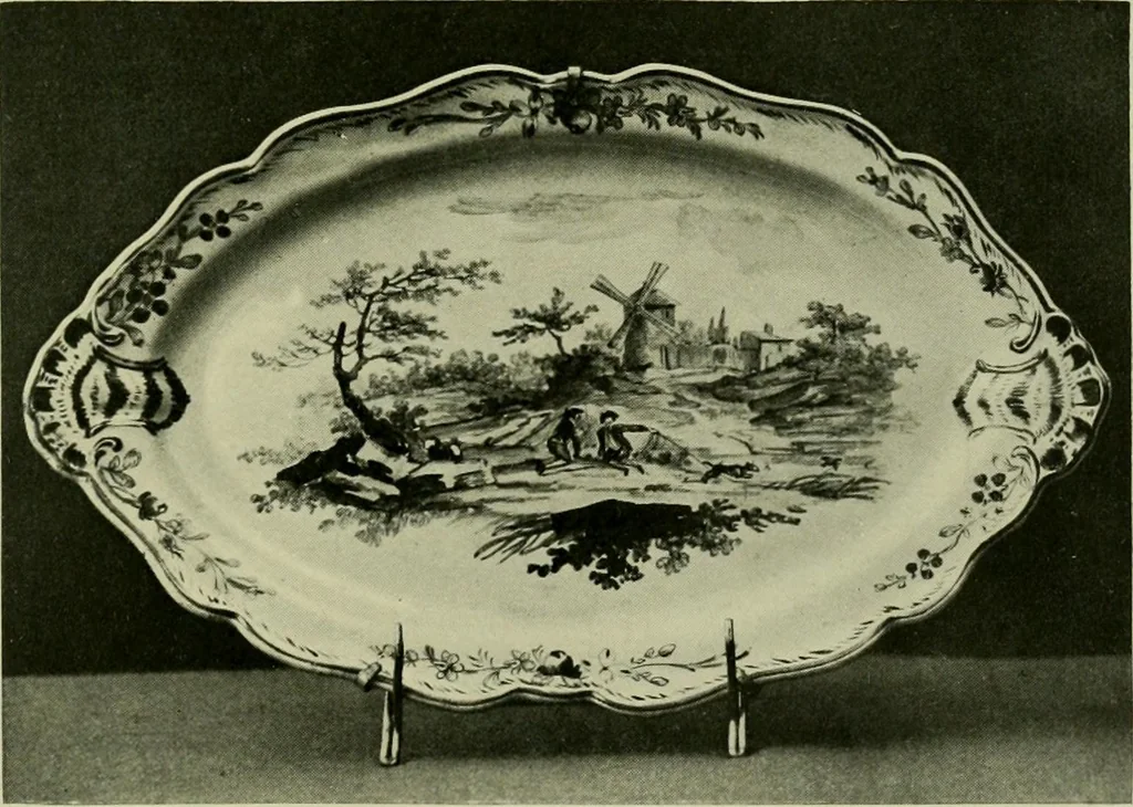 An illustration from A history and description of the old French faïence : with an account of the revival of faïence painting in France, 1903, leaf 330