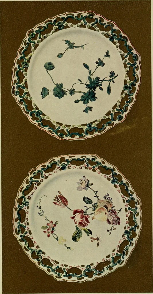 An illustration from A history and description of the old French faïence : with an account of the revival of faïence painting in France, 1903, leaf 336
