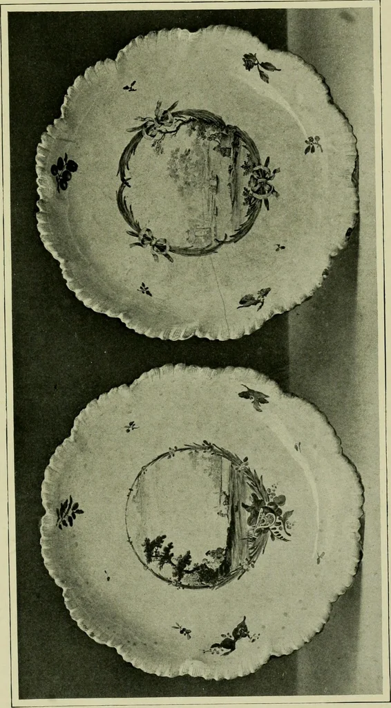 An illustration from A history and description of the old French faïence : with an account of the revival of faïence painting in France, 1903, leaf 342