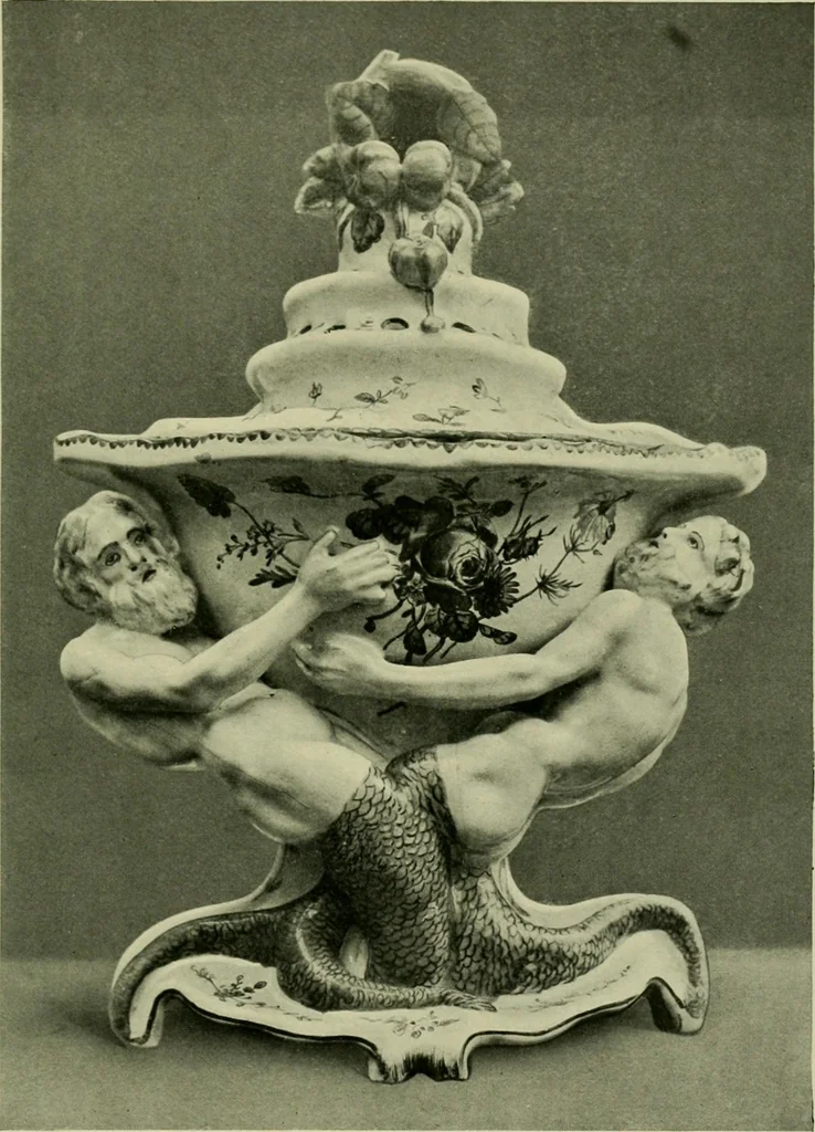 An illustration from A history and description of the old French faïence : with an account of the revival of faïence painting in France, 1903, leaf 346