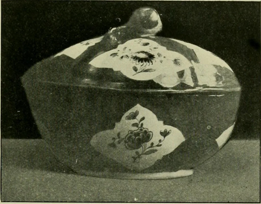 An illustration from A history and description of the old French faïence : with an account of the revival of faïence painting in France, 1903, leaf 350