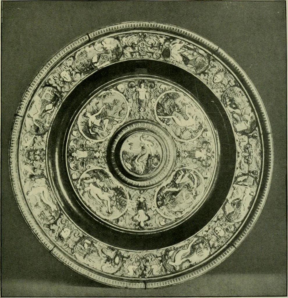An illustration from A history and description of the old French faïence : with an account of the revival of faïence painting in France, 1903, leaf 62