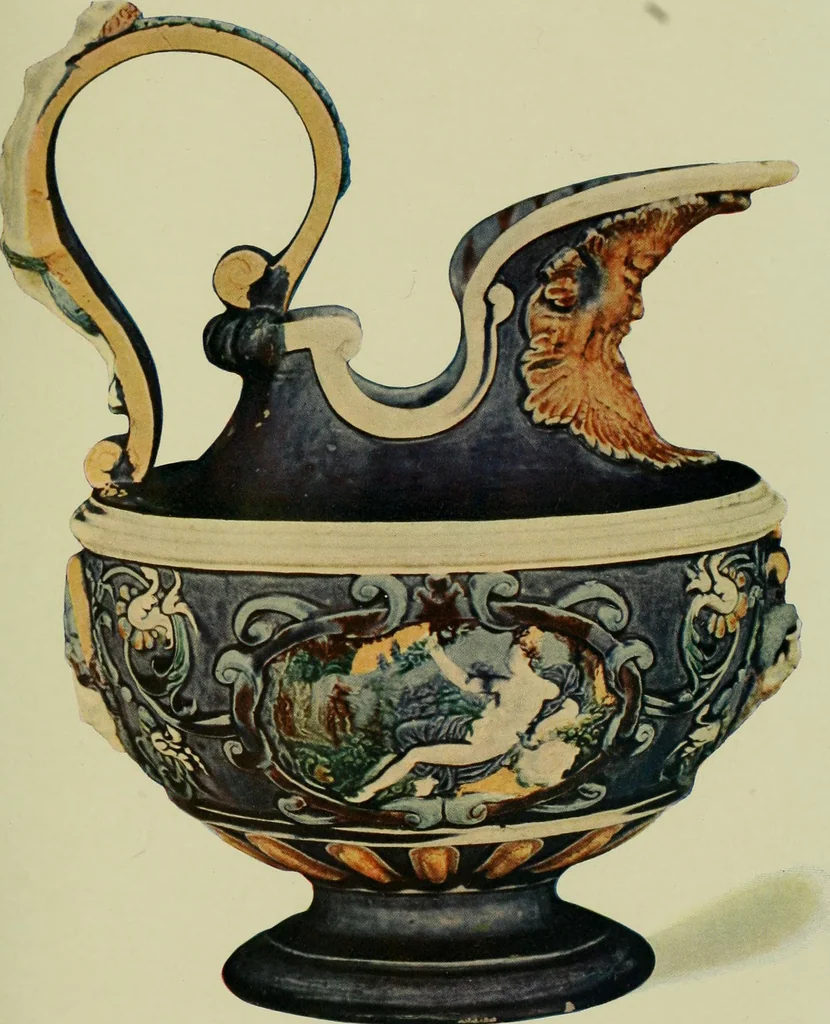 An illustration from A history and description of the old French faïence : with an account of the revival of faïence painting in France, 1903, leaf 68