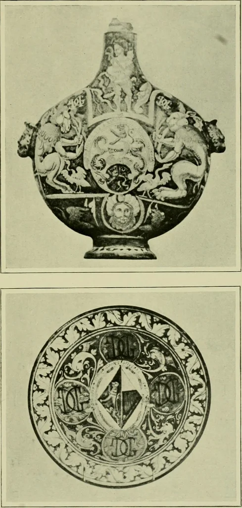 An illustration from A history and description of the old French faïence : with an account of the revival of faïence painting in France, 1903, leaf 92
