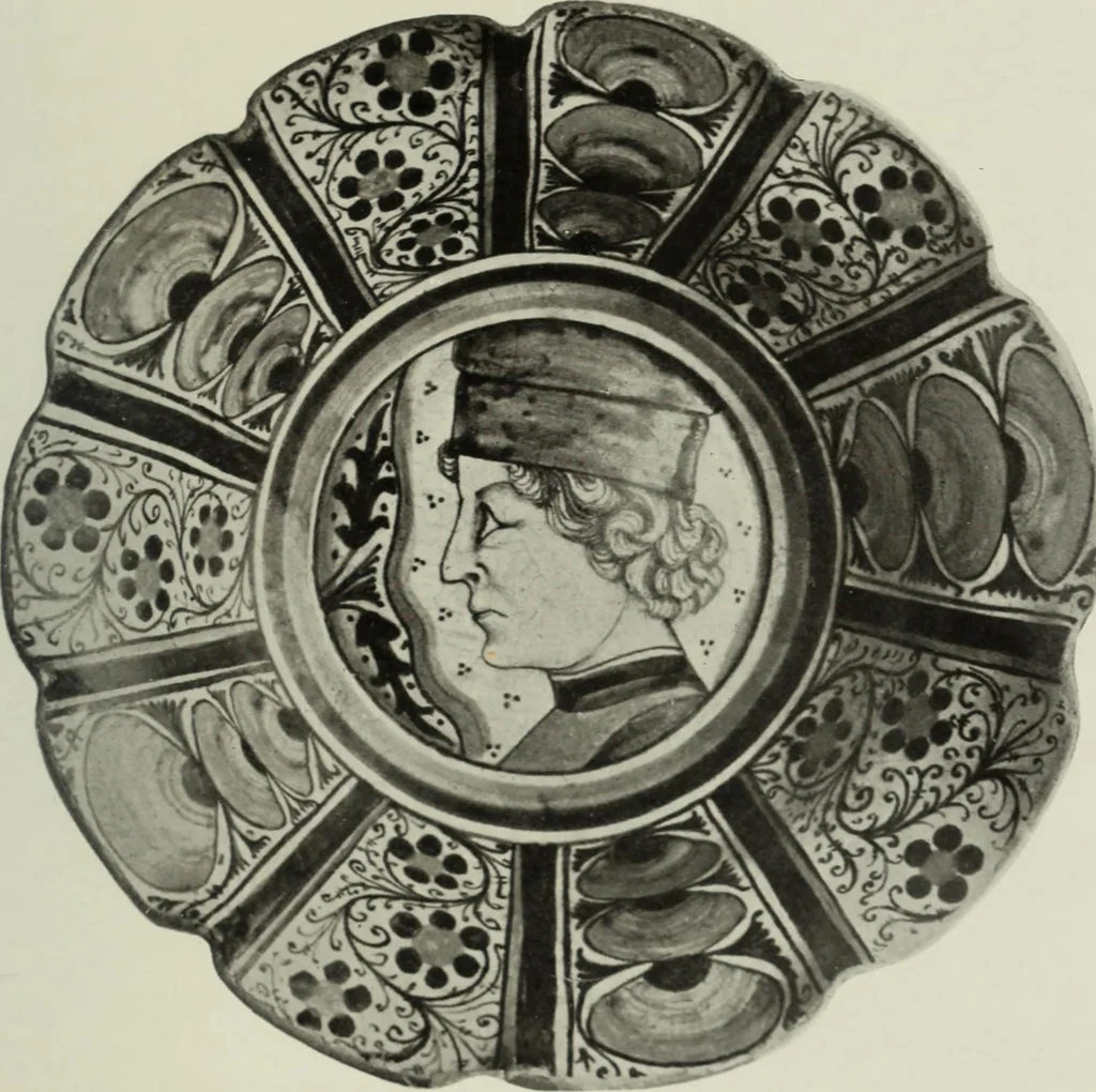 An illustration from A history and description of Italian majolica, 1907, leaf 116