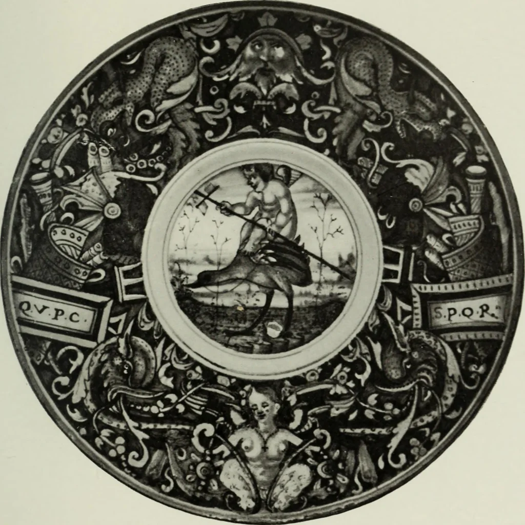 An illustration from A history and description of Italian majolica, 1907, leaf 120