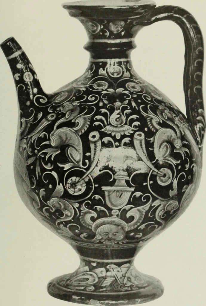 An illustration from A history and description of Italian majolica, 1907, leaf 124