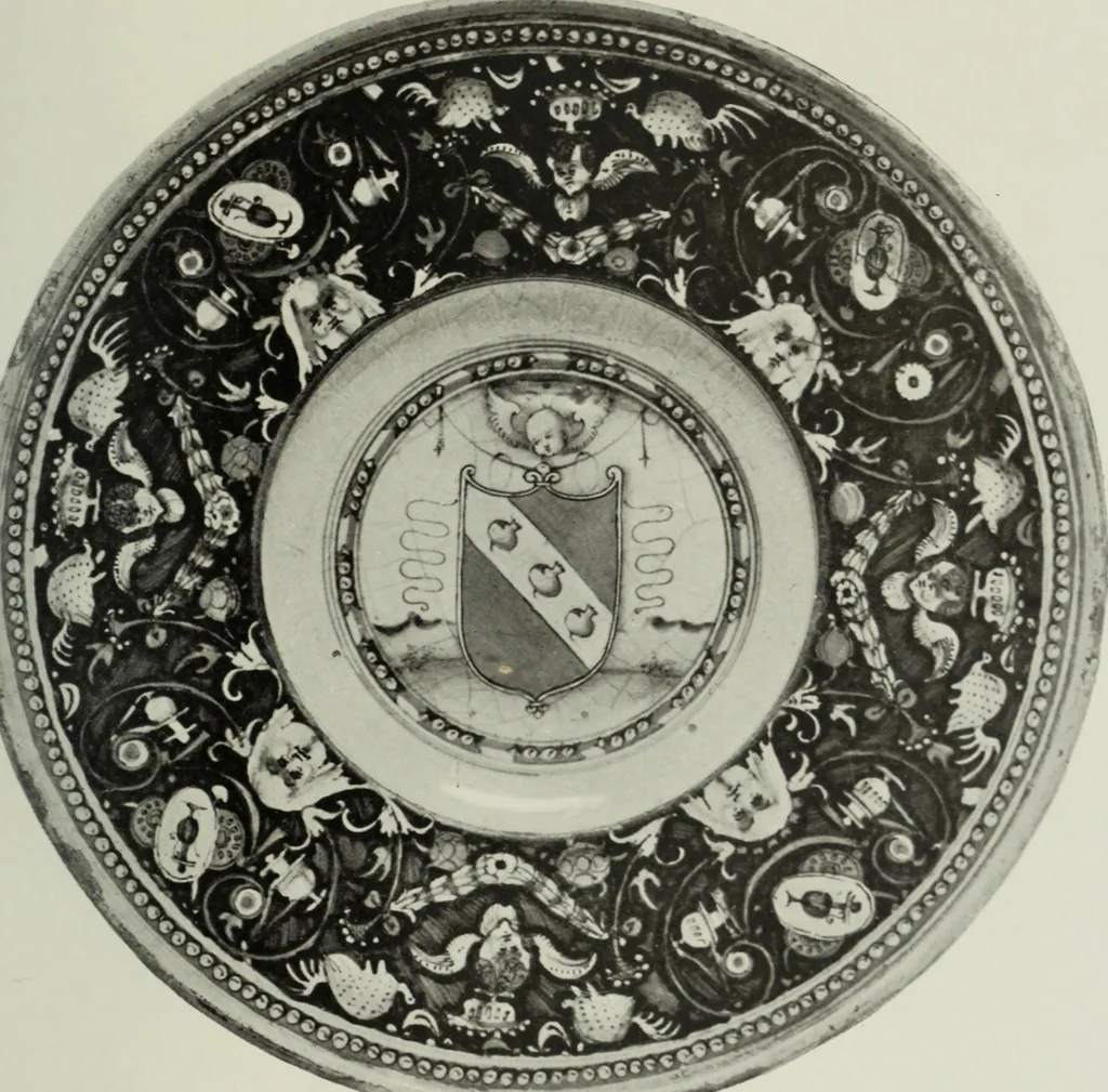 An illustration from A history and description of Italian majolica, 1907, leaf 126