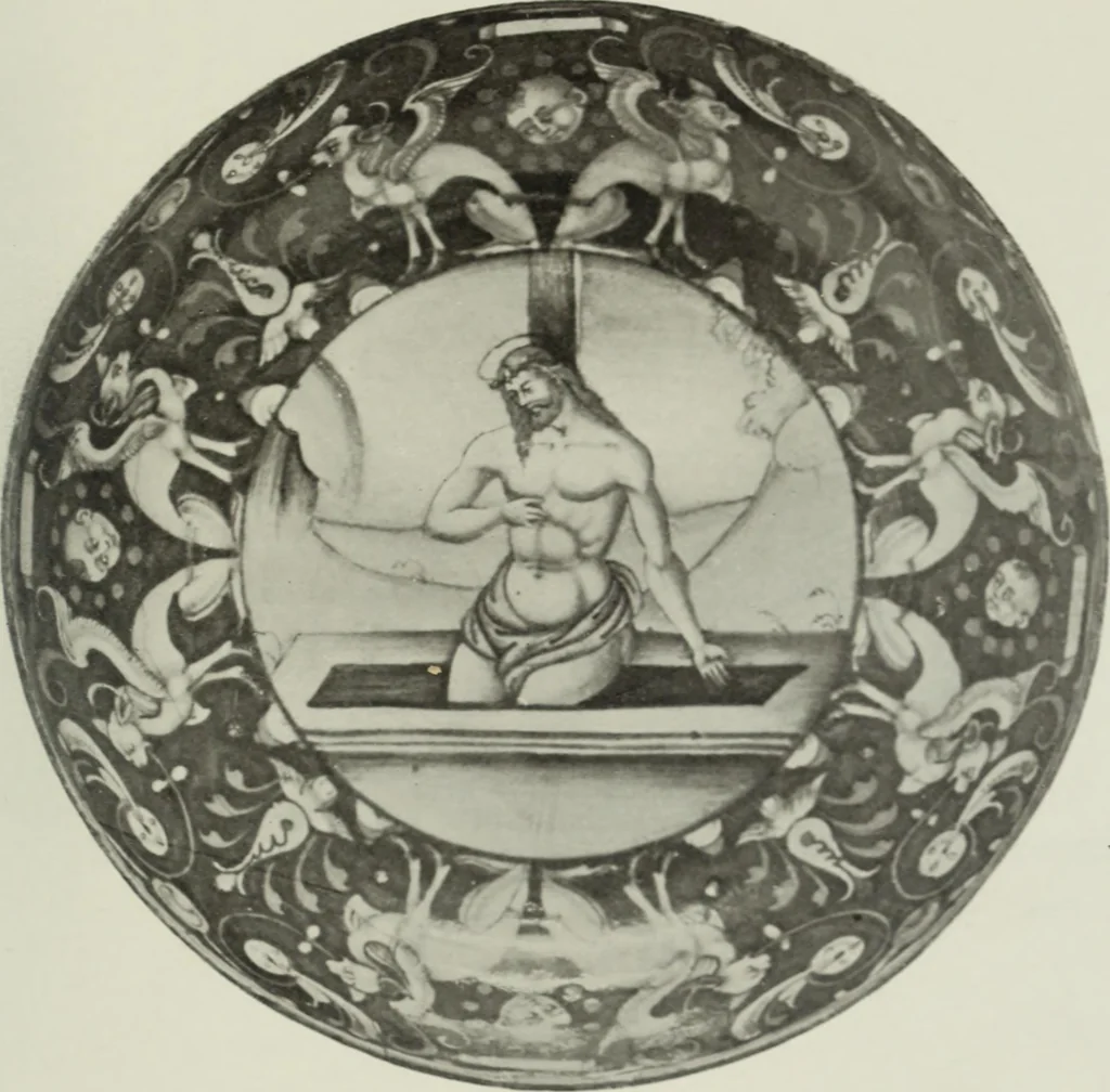 An illustration from A history and description of Italian majolica, 1907, leaf 134