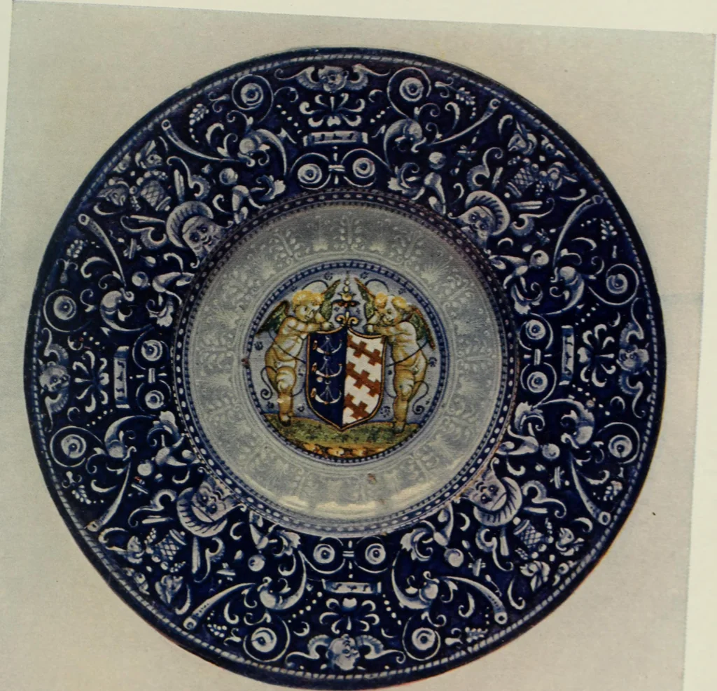 An illustration from A history and description of Italian majolica, 1907, leaf 142