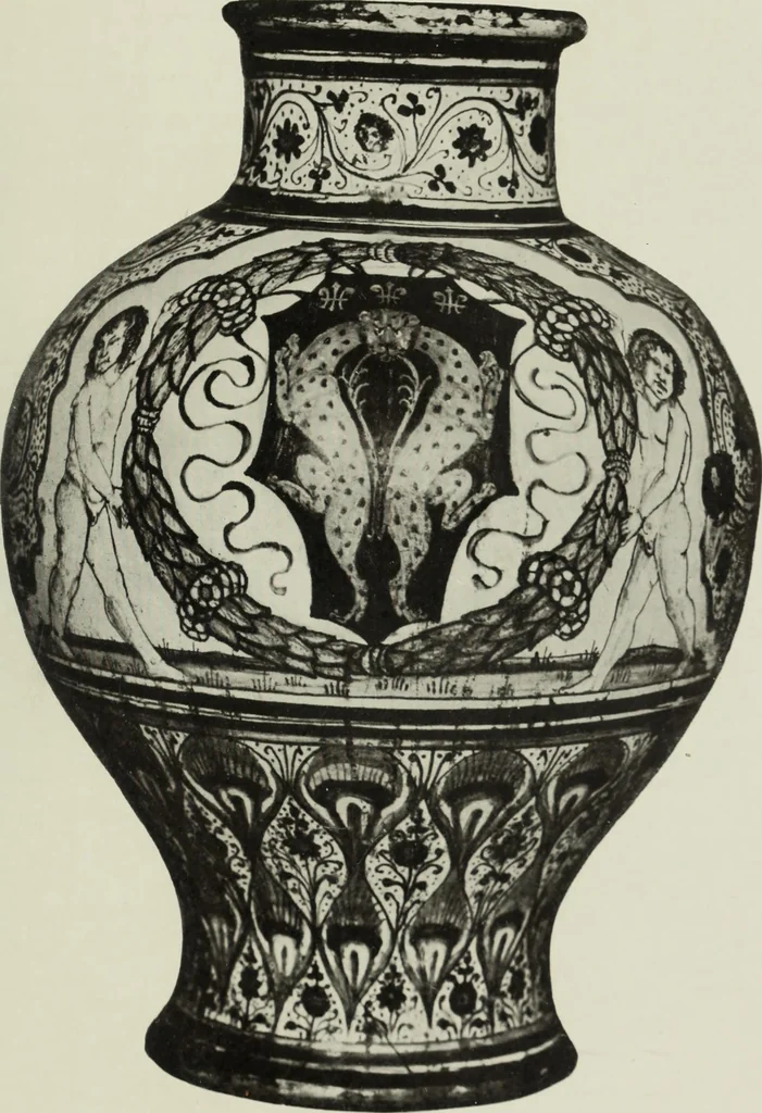 An illustration from A history and description of Italian majolica, 1907, leaf 174