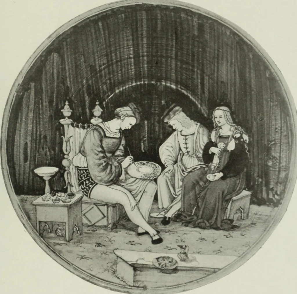 An illustration from A history and description of Italian majolica, 1907, leaf 176