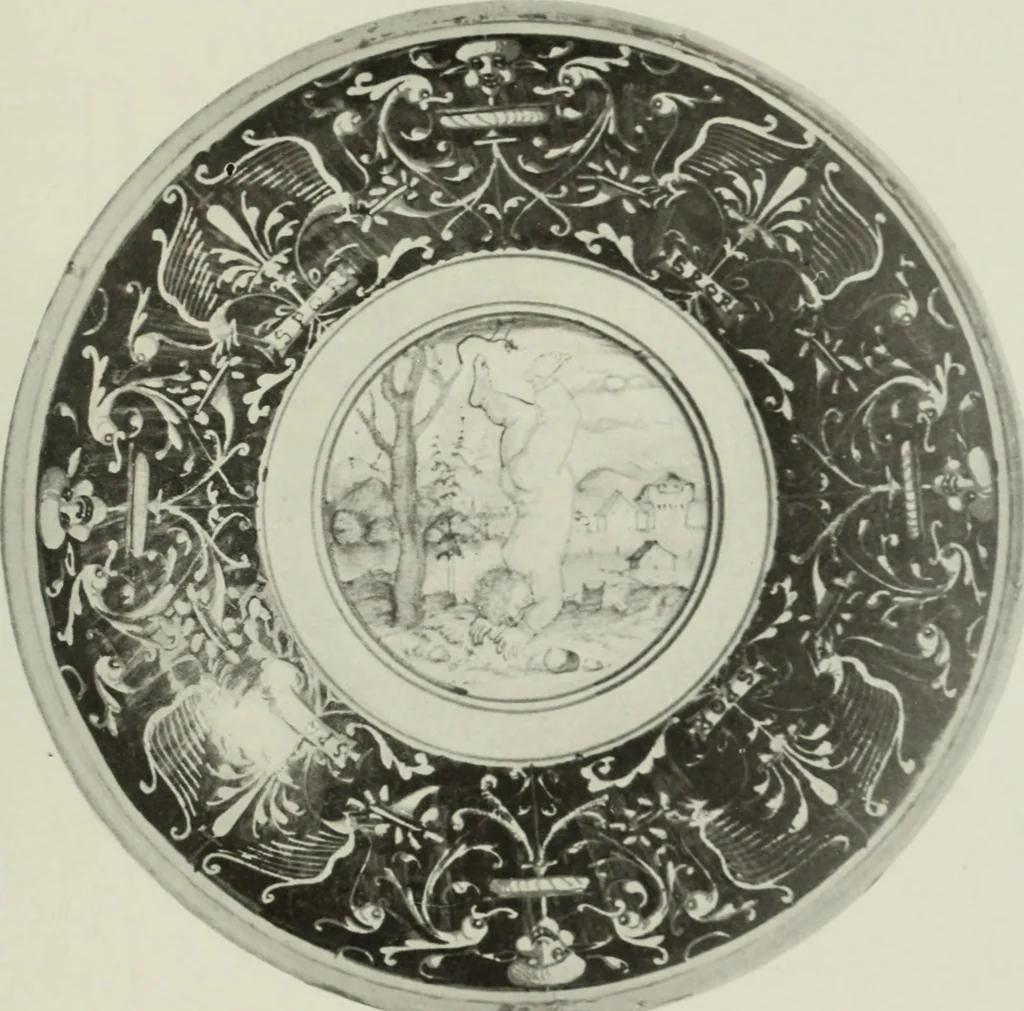 An illustration from A history and description of Italian majolica, 1907, leaf 180