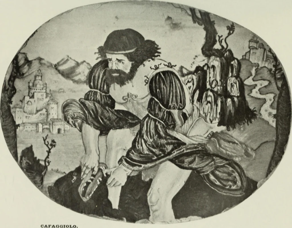 An illustration from A history and description of Italian majolica, 1907, leaf 182