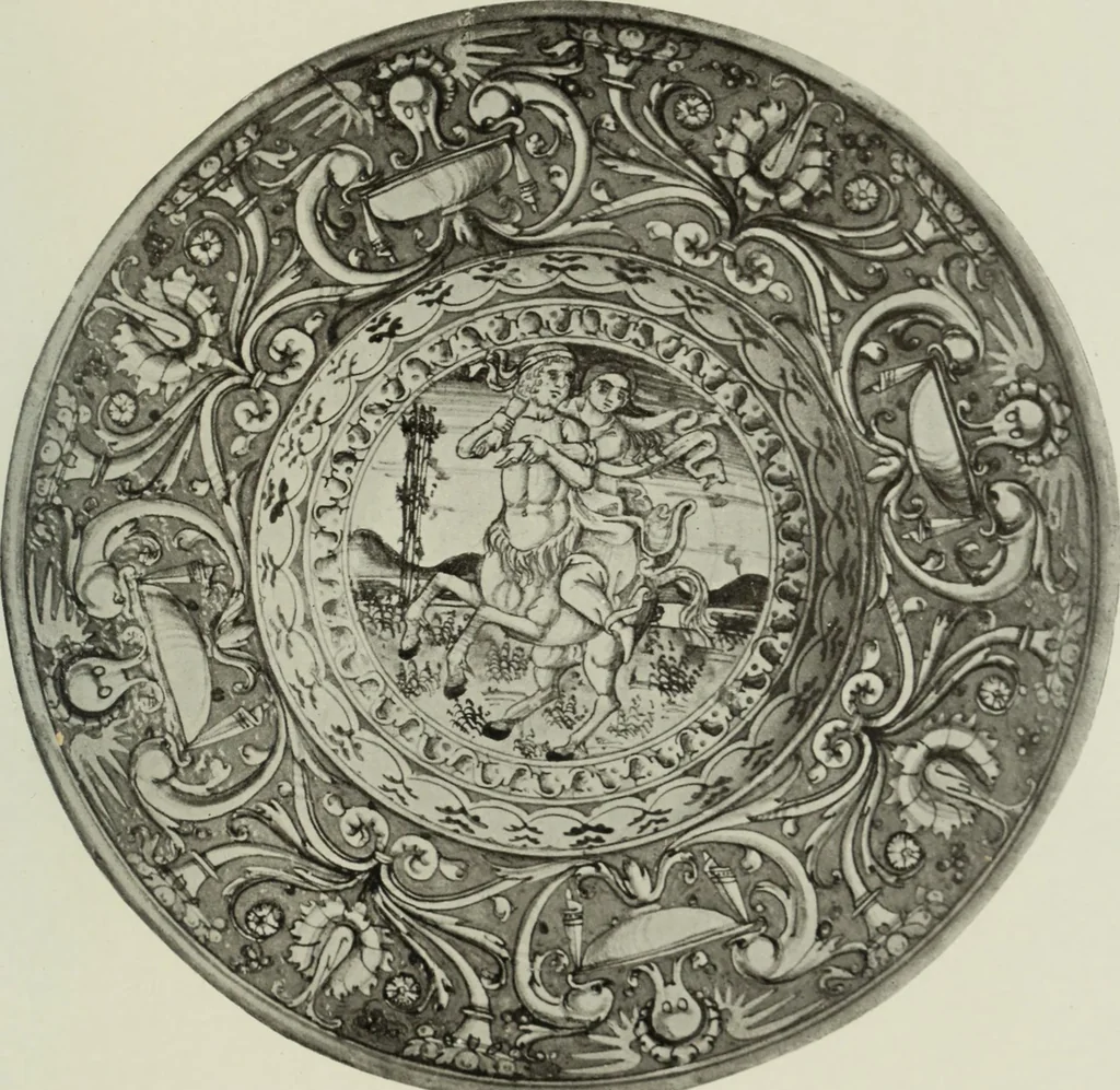 An illustration from A history and description of Italian majolica, 1907, leaf 198