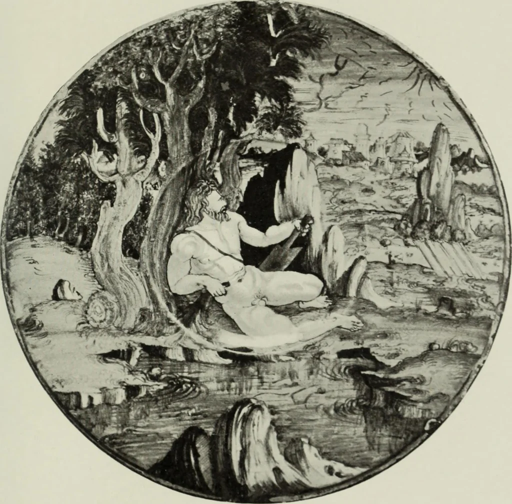 An illustration from A history and description of Italian majolica, 1907, leaf 270