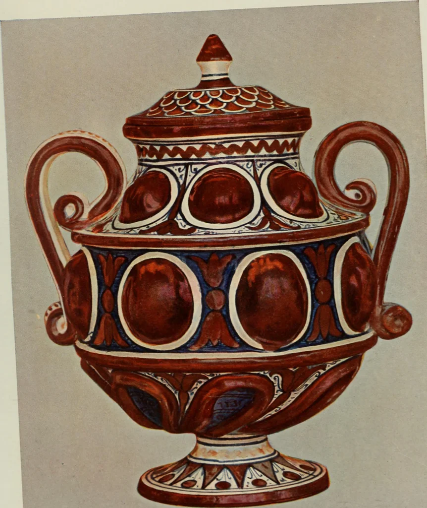An illustration from A history and description of Italian majolica, 1907, leaf 276