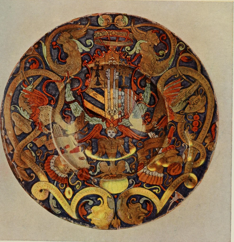 An illustration from A history and description of Italian majolica, 1907, leaf 280