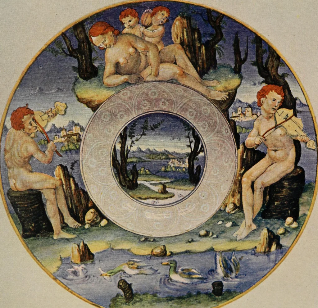 An illustration from A history and description of Italian majolica, 1907, leaf 286