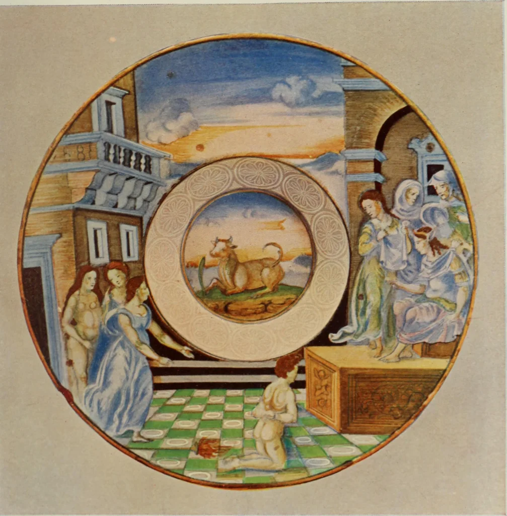 An illustration from A history and description of Italian majolica, 1907, leaf 298