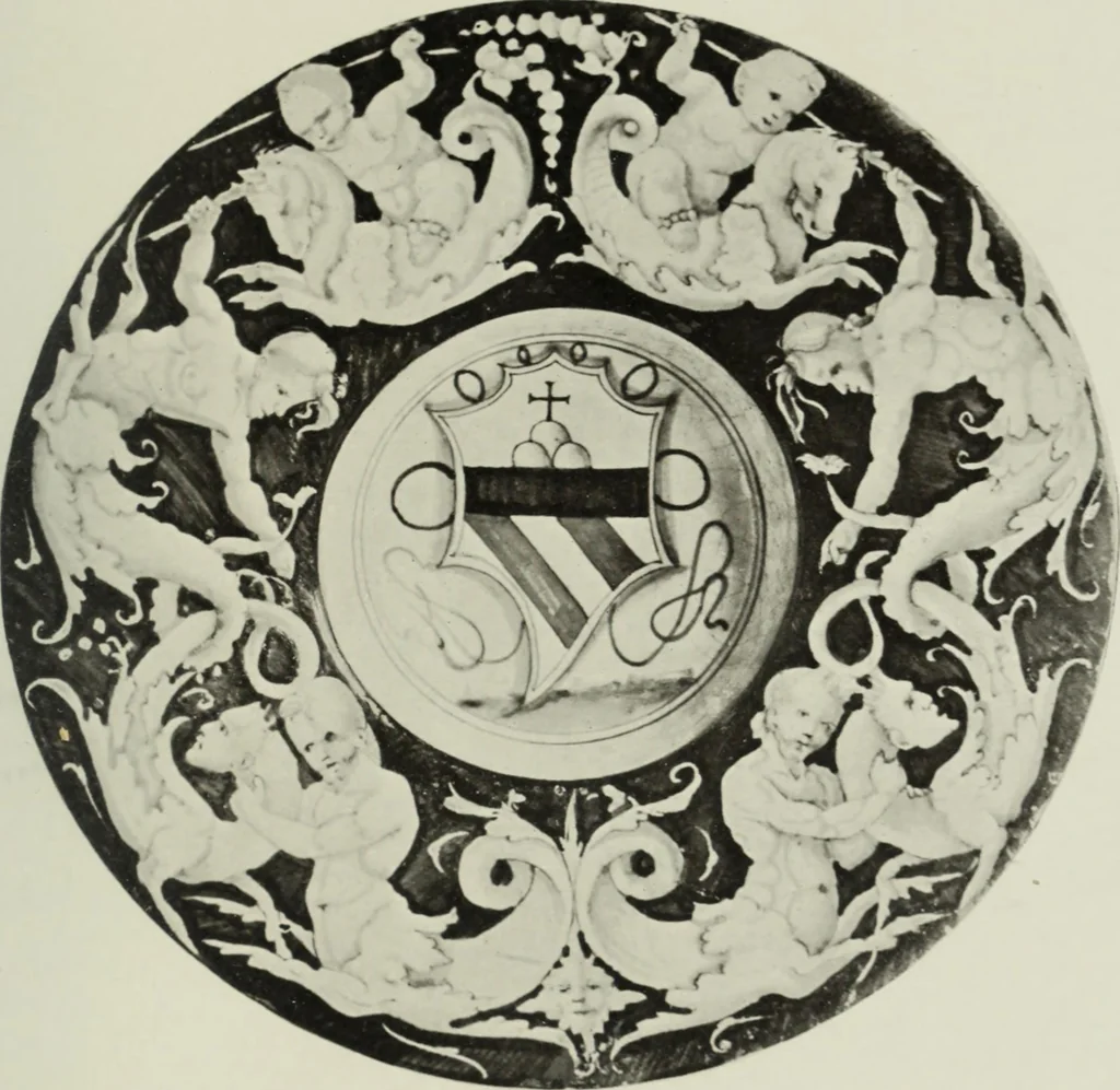 An illustration from A history and description of Italian majolica, 1907, leaf 302