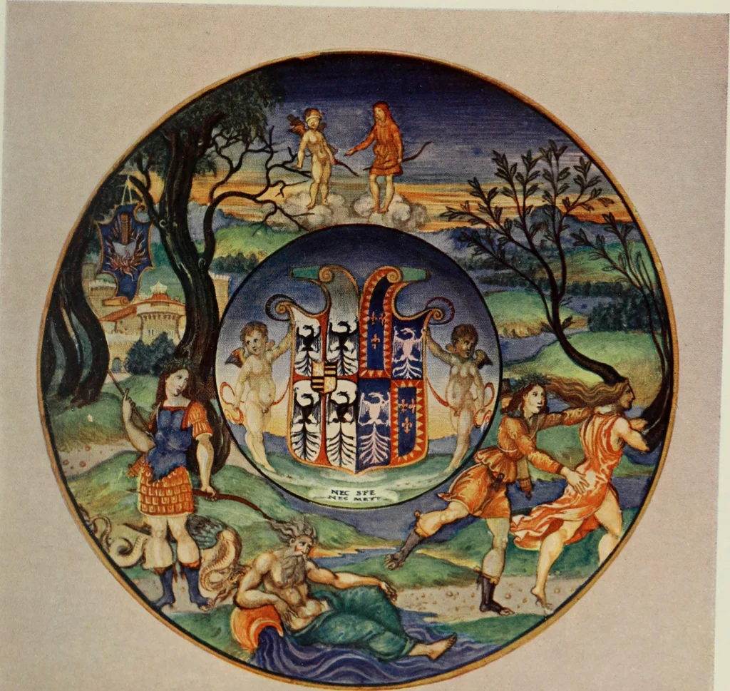 An illustration from A history and description of Italian majolica, 1907, leaf 308