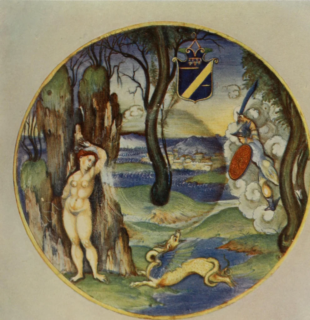 An illustration from A history and description of Italian majolica, 1907, leaf 326