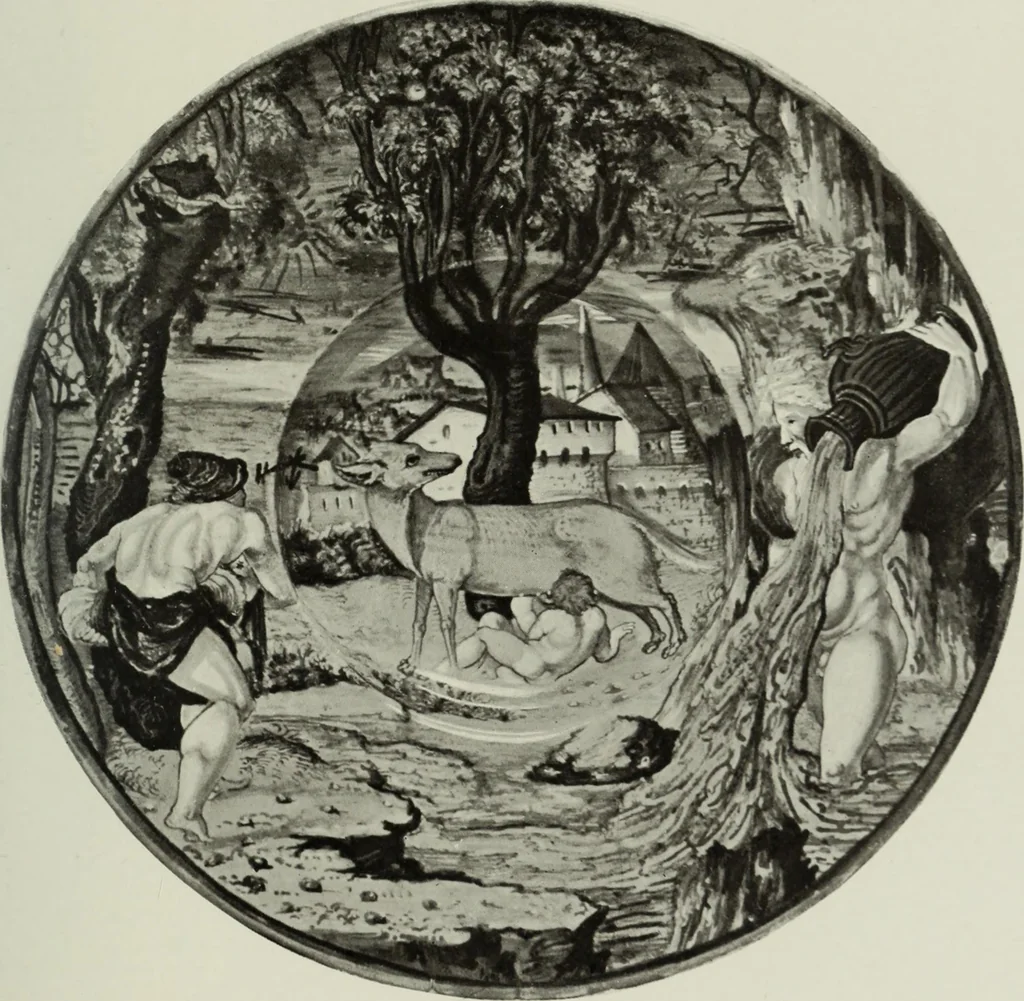 An illustration from A history and description of Italian majolica, 1907, leaf 330