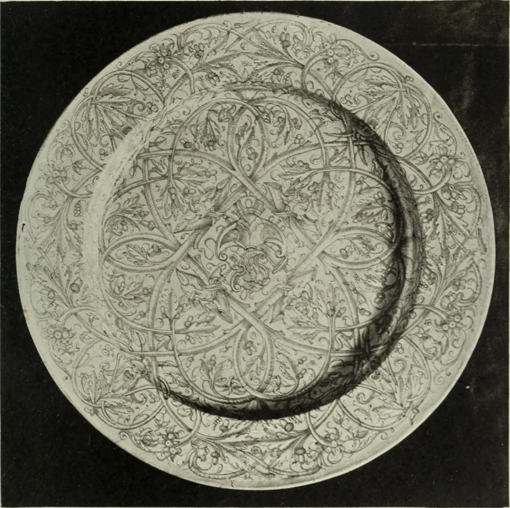 An illustration from A history and description of Italian majolica, 1907, leaf 346