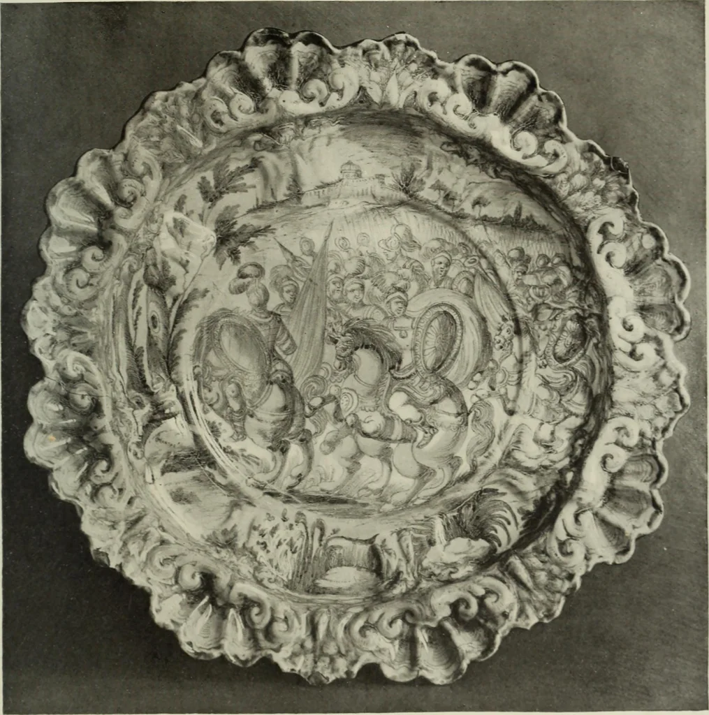 An illustration from A history and description of Italian majolica, 1907, leaf 388