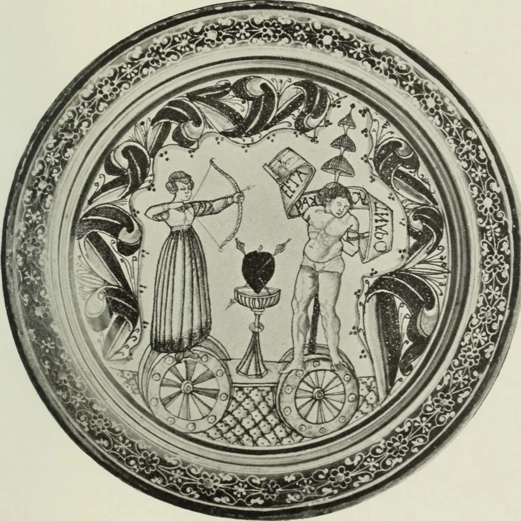 An illustration from A history and description of Italian majolica, 1907, leaf 62