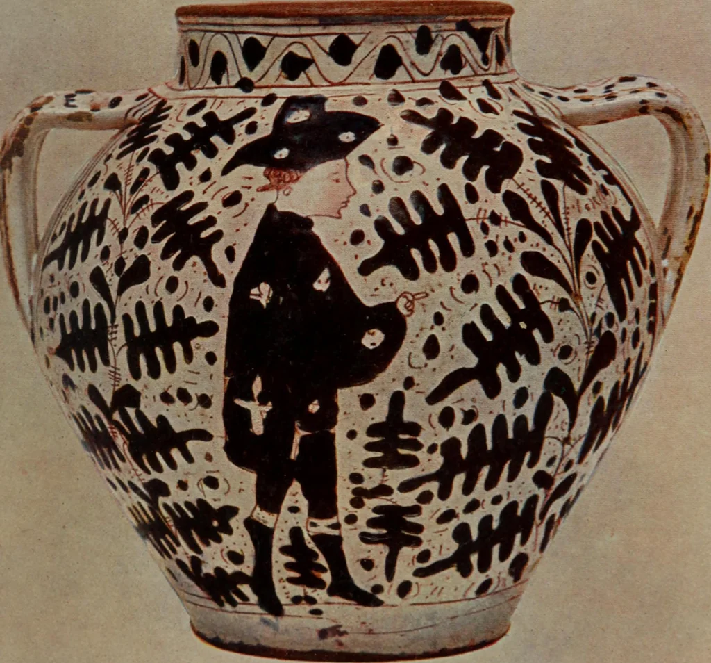 An illustration from A history and description of Italian majolica, 1907, leaf 94