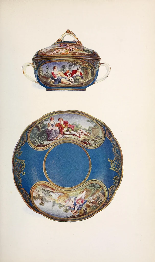 An illustration from A history and description of French porcelain, 1905, leaf 175
