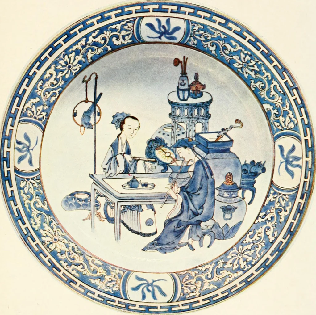 An illustration from A history and description of Chinese porcelain, 1901, leaf 136