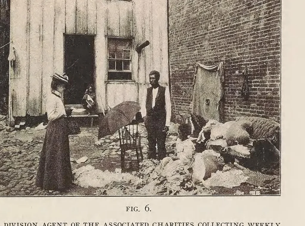 An illustration from The history and development of the housing movement in the city of Washington, D.C., 1907, leaf 11