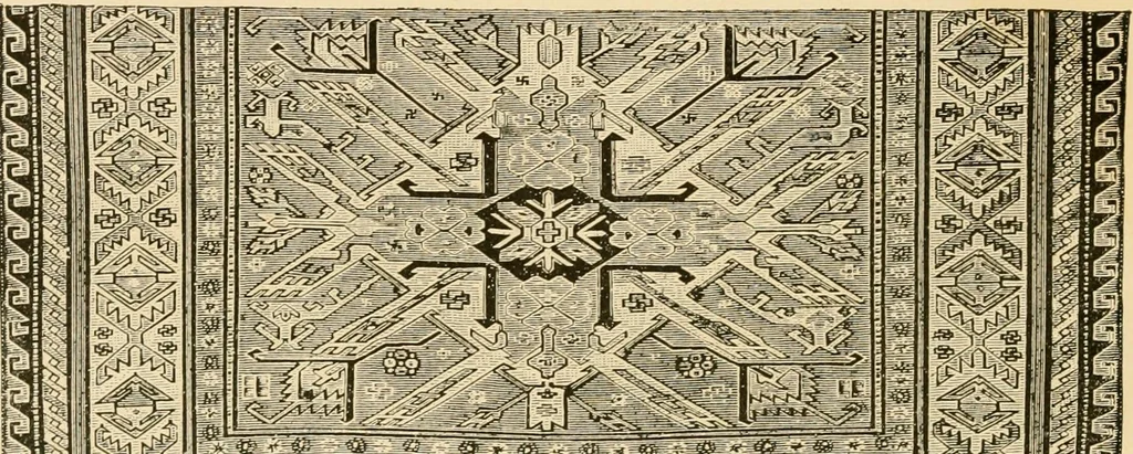 An illustration from History and manufacture of floor coverings, 1899, leaf 37