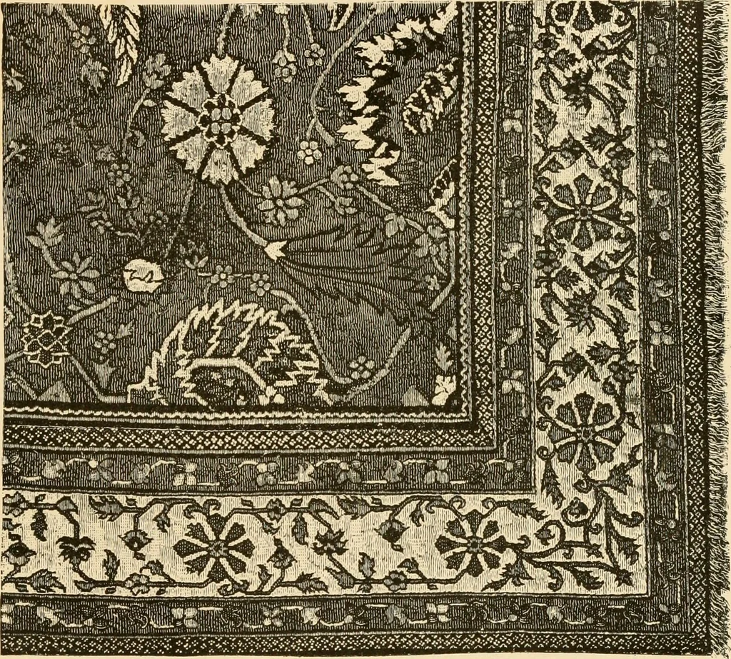 An illustration from History and manufacture of floor coverings, 1899, leaf 42