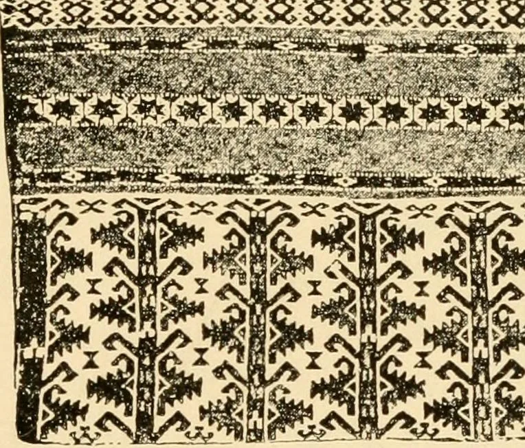 An illustration from History and manufacture of floor coverings, 1899, leaf 44