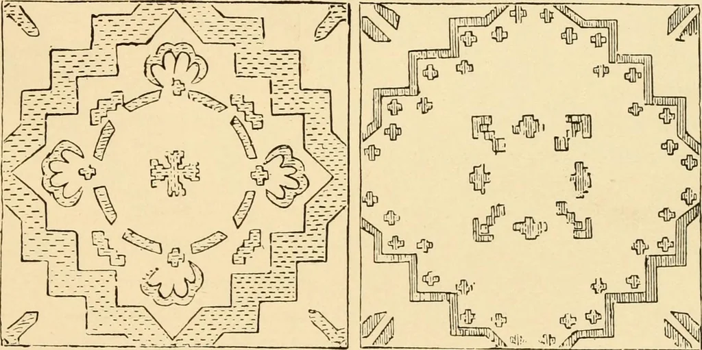 An illustration from History and manufacture of floor coverings, 1899, leaf 86