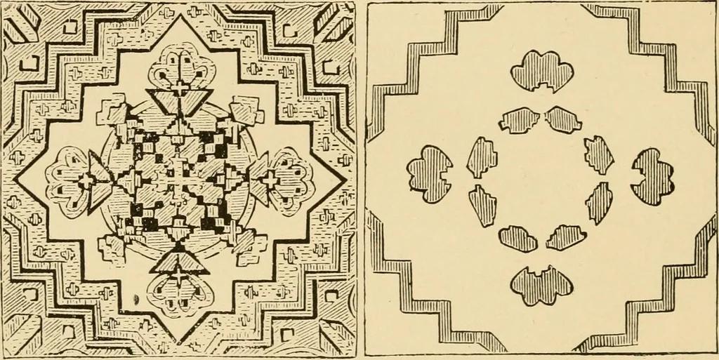 An illustration from History and manufacture of floor coverings, 1899, leaf 87