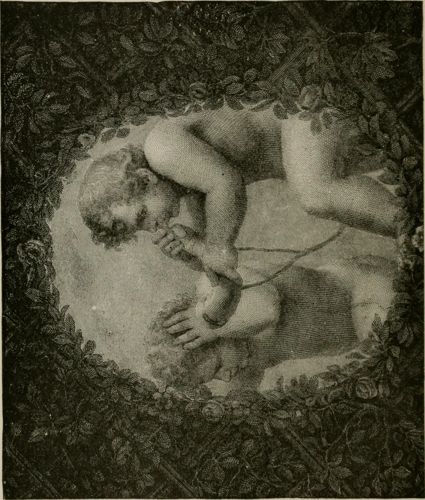 An illustration from An outline history of painting for beginners and students, with complete indexes and numerous full-page illustrations, 1902, leaf 149