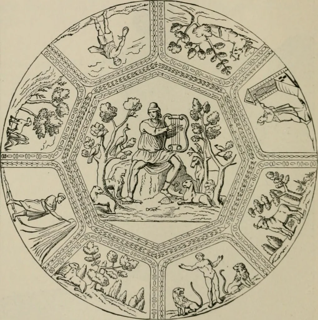 An illustration from An outline history of painting for beginners and students, with complete indexes and numerous full-page illustrations, 1902, leaf 57