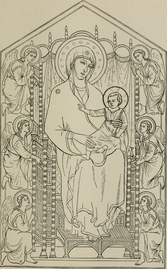 An illustration from An outline history of painting for beginners and students, with complete indexes and numerous full-page illustrations, 1902, leaf 76