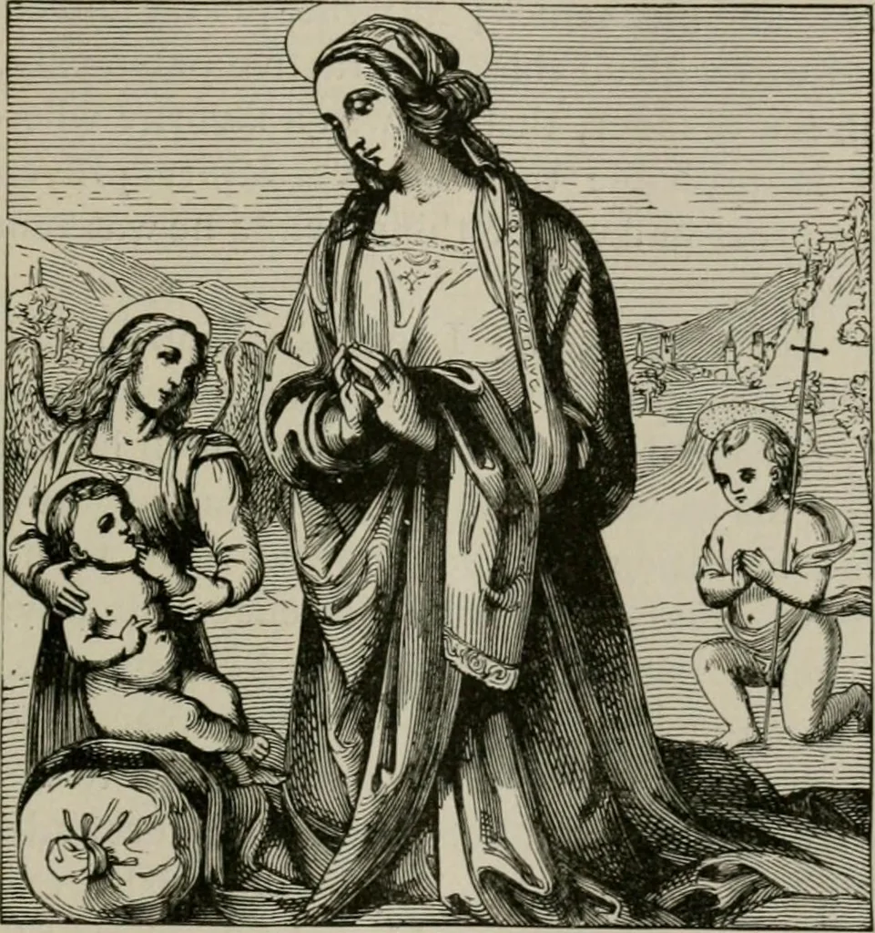 An illustration from An outline history of painting for beginners and students, with complete indexes and numerous full-page illustrations, 1902, leaf 96